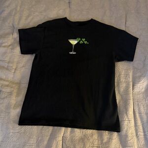 St Patrick’s Day Black Martini Tee